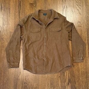 J. Crew Brown Collared Flannel